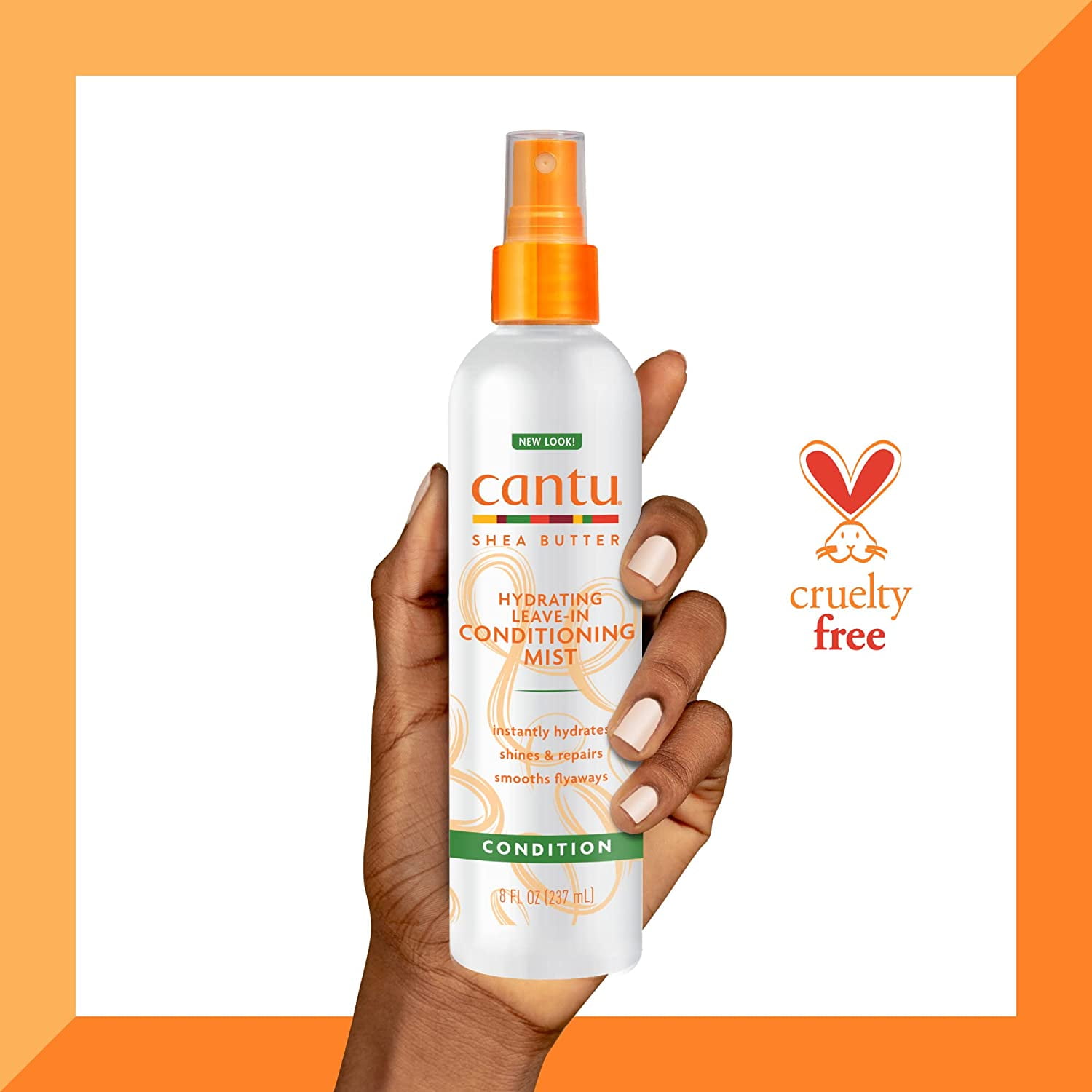 Cantu Shea Butter Hydrating Leave In Hair Conditioning Mist, 8 Oz, 3 Pack