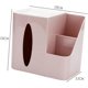 thumbnail image 1 of Multifunctional Tissue Box Square Tissue Box Decorative Paper Towel Holder Pen Pencil Container Car Box Cover Case of Paper Towels-pink, 1 of 4