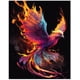 thumbnail image 1 of New Arrival Diamond Embroidery Flame Phoenix 5D Diy Diamond Painting Mythological Animal Square Round Mosaic Cross Stitch EE3224square 40X50cm Gao Jinjia LED, 1 of 2