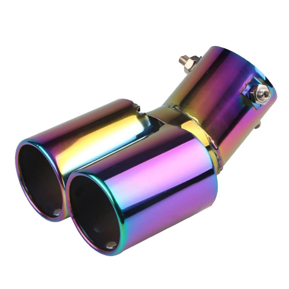 Exhaust Pipe Double Muffler Universal Exhaust Pipe Tail Muffler