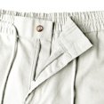 thumbnail image 5 of Men's Casual Summer Shorts Lightweight Breathable Classic Fit Elastic Waist Drawstring with Button Detail and Side Pockets for Lounge Beach Vacation Golf Everyday Wear, 5 of 6