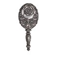 thumbnail image 2 of Alchemy Gothic V58 8.27 in. Baroque Rose Hand Mirror, 2 of 4