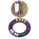 thumbnail image 1 of Soportes de bobina portátiles con 20 paquetes de bobinas de rosca, protectores de s de goma, organizadores de bobinas para s de coser de Púrpura Baoblaze anillo portabobinas, 1 of 8