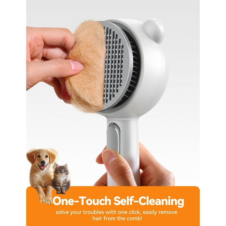 Feelneedy 3 in 1 Cat Steam Brush, Self-Cleaning Grooming Tool photo 8