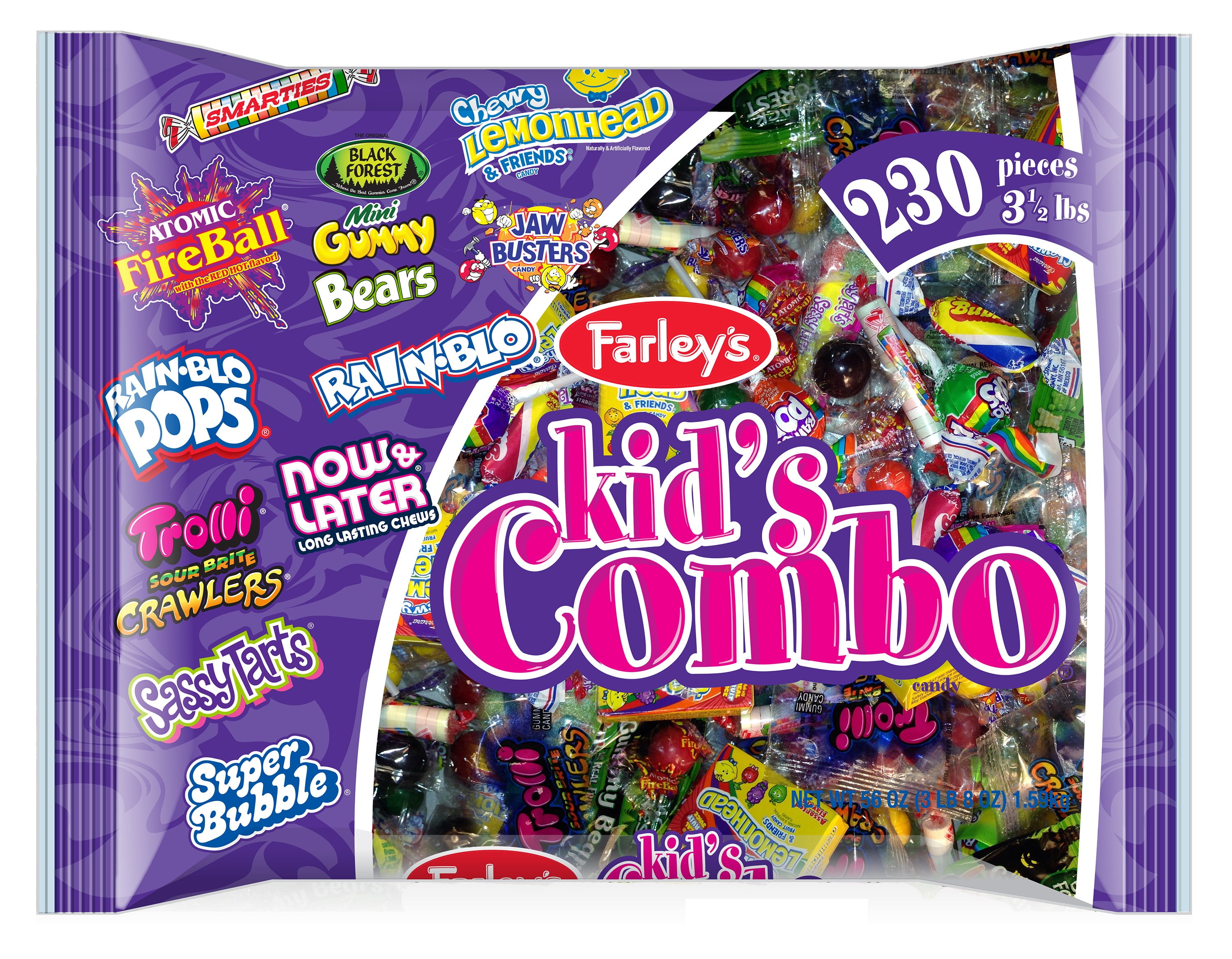 Farley's Kid's Combo Candy, Assorted Flavors, 56 Oz