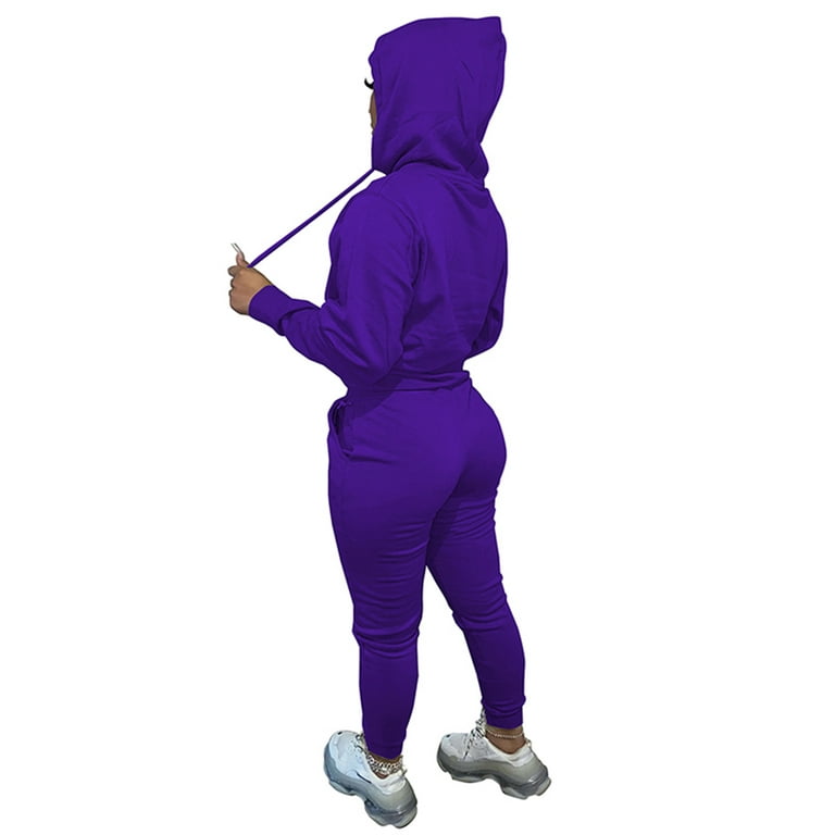 Lumento Sweatsuit Set for Women 2 Piece Sweatshirt & Sweatpants Hoodie  Tracksuits Sportswear with Pocket