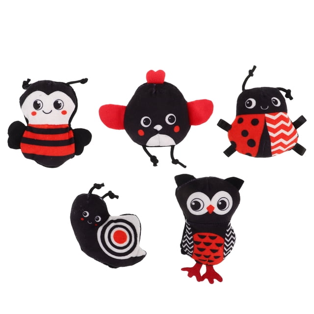 marionetas de dedo de peluche suave para bebés de 0 a 1 año Juguete educativo masticable para el desarrollo sensorial y la dentición