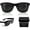 Black 1pc, variant on Men'S Stylish Black Porous Eyewear - Lightweight Modern Glasses with Breathable Frame, Comfortable Fit & Enhanced Eye Support, Fashion Eyewear f Driving- Durable & Versatile Everyday Glasses for Men