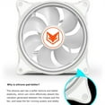 thumbnail image 5 of 120mm RGB ARGB Fan Cooler PWM 4PIN 5V 3PIN Ventilator Hydraulic Bearings PC Computer Cooling Case Radiator, 5 of 8