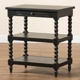 thumbnail image 3 of Baxton Studio Imogene Retro-Modern Black Wood End Table, 3 of 8