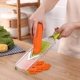 thumbnail image 4 of Rebanadora De Frutas V Line Slicer Cortador De Verduras En Juliana Herramienta De Rebanado De Limón Cortador De Frutas Té Minnieouse HA015478-00, 4 of 6
