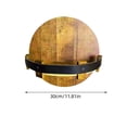 thumbnail image 3 of Vintage Round Wood Wine Rack Wall Mounted Home Decor Retro Style Large Capacity Multie Decor for Home Kitchen Bar Wine Cellar Pantry Restaurant Office Wine Lover Gifting Indoor Barware Decors, 3 of 9