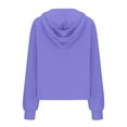 thumbnail image 5 of Usmixi Sweatshirt for Women Womens Half Zip Sweatshirt Long Sleeve Stand Neck Oversized Sweatshirts Casual Solid Pocket Cozy Fleece Pullover Tops Blouses Winter Sweatshirt, 5 of 6