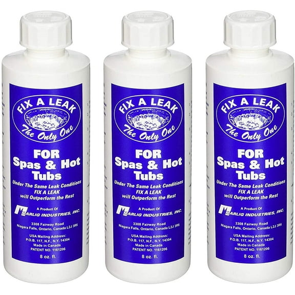Marlig Industries Fix Pool Leak Sealer-8 oz (Three Pack)