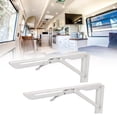 thumbnail image 4 of Floating Shelf Bracket, 34cm/13.39in Collapsible Shelf Bracket 2pcs Cold Rolled Steel  For RV For Boat, 4 of 8