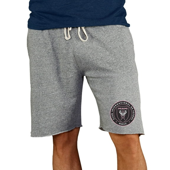Men's Concepts Sport Gray Inter Miami CF Mainstream Terry Tri-Blend Shorts