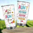 thumbnail image 3 of Aunt Gifts from Niece, Gift for Women, Funny Gifts For Aunts, Anniversary Birthday Christmas Celebration, Best Aunt Ever Tumbler, Appreciation Gift for Aunt, Stainless Steel Tumbler 20 Oz, 3 of 6