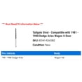 thumbnail image 2 of Tailgate Strut - Compatible with 1981 - 1988 Dodge Aries Wagon 4-Door 1982 1983 1984 1985 1986 1987, 2 of 2