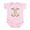 Petal Pink, variant on CafePress - Funny Organic Baby Infant Bodysuit - Baby Light Bodysuit, Size Newborn - 24 Months