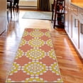 thumbnail image 2 of Floral Decorative Rug, Abstract Horizontal Lines Geometric Bold Thin Stripes Ocean Themed Illustration, Quality Carpet for Bedroom Dorm and Living Room, 6 Sizes, Burnt Sienna, by Ambesonne, 2 of 2