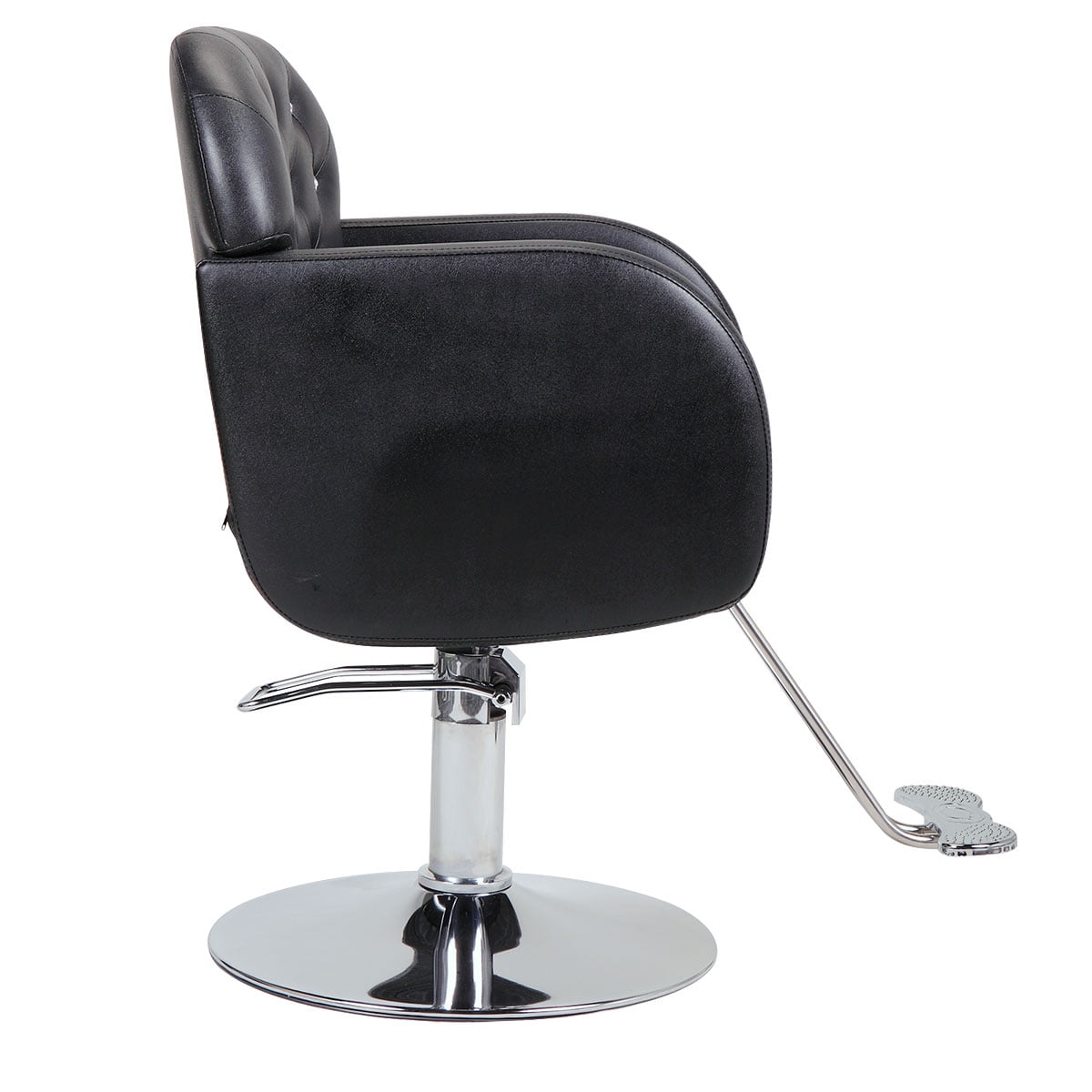 Veryke Height Adjustable Swivel Barber Chair for Salon, Black