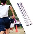 thumbnail image 1 of 2 piezas de aluminio aleación relé palitos de pista suministros portátiles equipos para adultos accesorios de juegos deportivos resistentes carreras Plata, 1 of 8