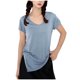 thumbnail image 1 of Camiseta de Manga Corta con Cuello en V, Primavera Verano, 1 of 3