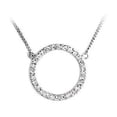 thumbnail image 1 of Collier en Laiton Rhodié avec Cristal de Qualité Supérieure Transparent pour Femmes Couleur de Pierre Transparente Style LOA478 Taille 16, 1 of 1