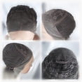 thumbnail image 3 of Pelucas onduladas largas y rizadas de aspecto natural de 26'' para mujer, peluca de cabello completo con parte media y encaje frontal para cosplay Gris Negro, 3 of 9