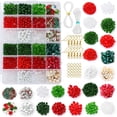 thumbnail image 1 of Juego De Cuentas Coloridas De Navidad De 24 Cuadrículas, Cuentas De Cristal, Pulsera, Pendientes, Juego De Fabricación De Joyas Diy Kearding AP007572-01, 1 of 6