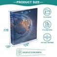 thumbnail image 5 of 3 Ring Binder 1.5 inch Round Rings with Interior Pockets Binders Organizer Office School 2Pack Blue Tiger, 5 of 10