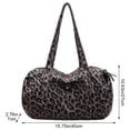 thumbnail image 4 of Hsqqdc Leopard Print Large Capacity Canvas Shoulder Tote Bag, Casual Hobo Handbag for Daily Commute Work, 4 of 7