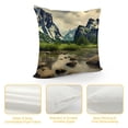 thumbnail image 4 of Chilfamy Fall Decor Clear Lake Nature Landscape Pillow Covers for Couch Sofa Indoor Outdoor Pillow Case Square 1PC 22x22in, 4 of 5