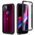 thumbnail image 2 of For T-Mobile REVVL 4 Case, with Built-in Screen Protector, Nagebee Full-Body Protective Rugged Bumper Cover, Shockproof Durable Case (Black), 2 of 5
