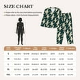 thumbnail image 3 of KLL Flying Swans Print Women's Long Sleeve Pajamas with Pants Sleepwear Loungewear 2 Set-Small, 3 of 7