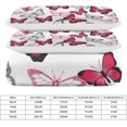 thumbnail image 2 of HAHDAXIA Butterflies Bedding Solid Comforter Set for All Seasons,3 Pieces(1 Comforter+2 Pillowcases),Soft Microfiber Bedding Set Full(79"x90"), 2 of 7
