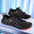 thumbnail image 3 of ChiVerve Hiking Barefoot Shoes for Women Men Breathable & Non-Slip Athletic Footwear Wide Toe Water Shoes, Designed for Walking & Running & Swimming | Black Orange, 8 Men, 3 of 9