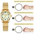 thumbnail image 2 of Watches for Women Easy Reader Analog Ladies Quartz Watches with Stainless Steel Expansion Band, Waterproof Watches Gift For Women -M Size, 2 of 8