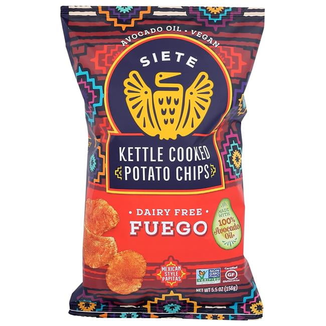 Siete Kettle Cooked Potato Chips Fuego 5.5 oz.