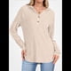 thumbnail image 5 of Camisetas de Larga para Mujer, Sudaderas con Capucha de Moda con Bolsillo de Canguro, Sudaderas de Otoño Albaricoque L, 5 of 8