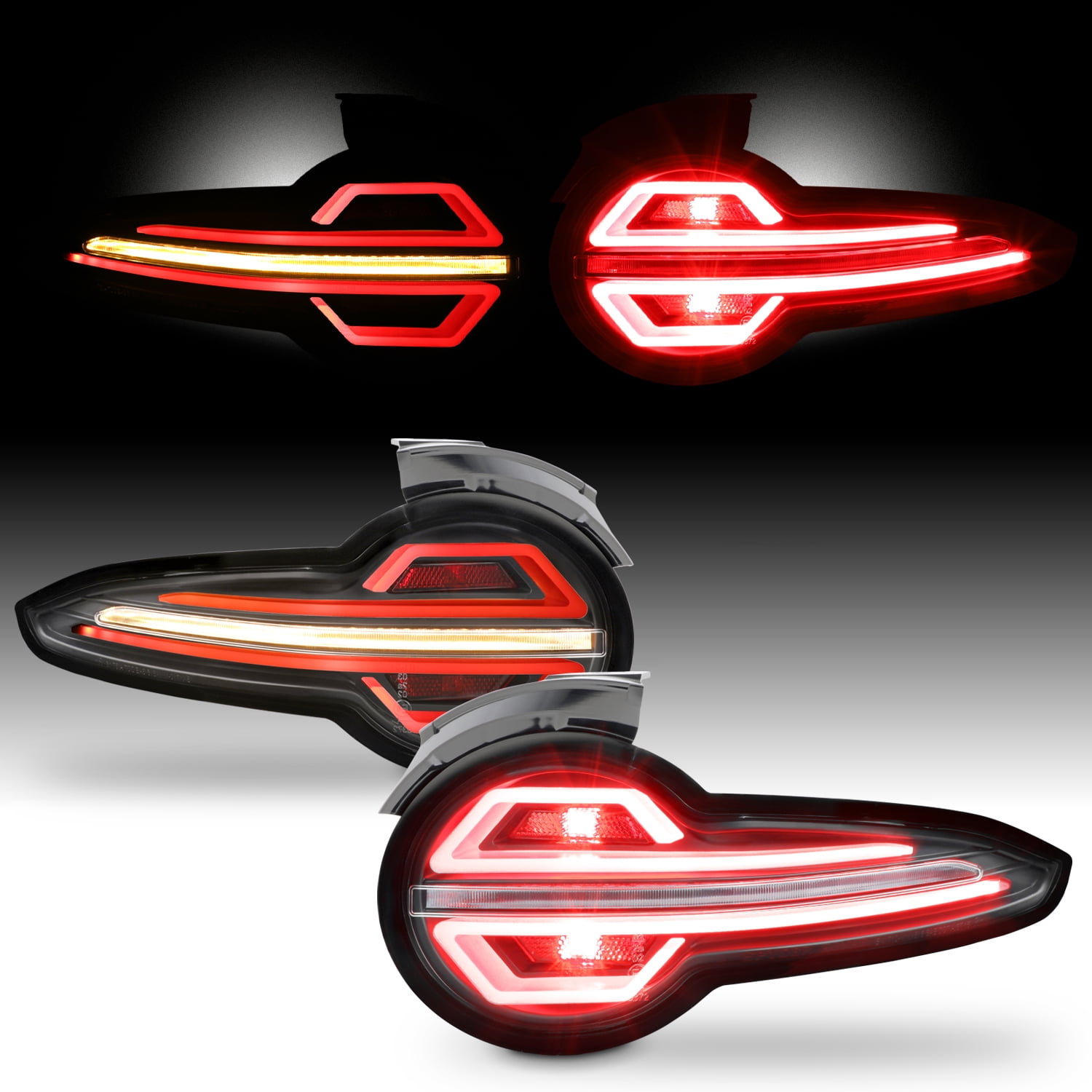 LED Tail Lights for Mazda Miata MX5 Full LED, Black Finish in Guinea