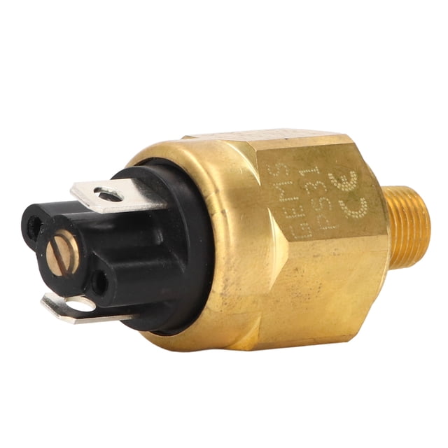 Pressure Sensor, Brass Easy Installation High Sensitivity Standard Interface Lightweight Excavator Pressure Sensor Switch For Replacement 0.8 Bar,0.7 Bar