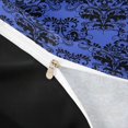thumbnail image 4 of Homewish Goth Halloween Skull Duvet Cover Queen,Retro Damask Queen Bedding,Navy,Black Reversible,3-Piece,1 Duvet Cover and 2 Pillowcases, 4 of 6