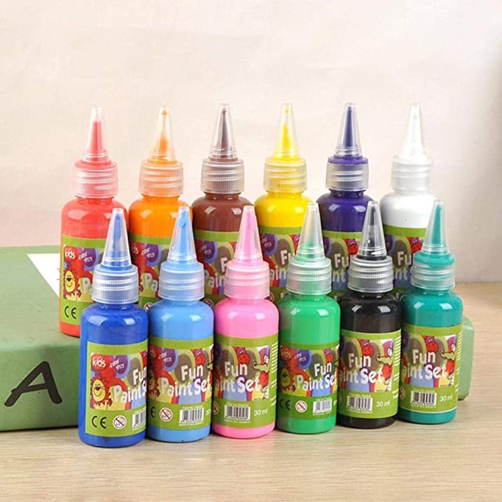 Pedty 12X Art Paints,Color Paint Washable Liquid 12 Set Finger 720ml Watercolor Non Paints Office & Stationery