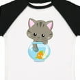 thumbnail image 4 of Inktastic Cute Cat, Little Cat, Kitty, Kitten, Fish Bowl Girls Toddler T-Shirt, 4 of 5