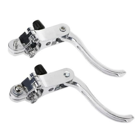 (1 pair) Bicycle aluminum brake lever fixie brake lever - silver