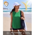 thumbnail image 5 of Pinspark Womens Workout Tops Quick Dry Athletic Tank Top UPF 50+ Sleeveless Running Shirts with Side Slits Lightweight Yoga Top, 5 of 6
