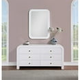 thumbnail image 2 of Maklaine Contemporary Wood 31.5''H x 62''W x 19''D White Dresser, 2 of 11
