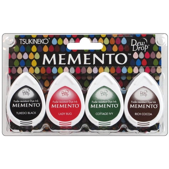 Tsukineko Memento Ink Dew Drop Set/4 Gotta Have