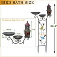 thumbnail image 2 of Baño para pájaros con enrejado, comedero y casetas para pájaros HOUYANG 52.4H, 2 of 6